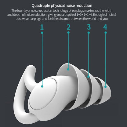 Reusable silicone calming sleep earplugs for snoring and travel