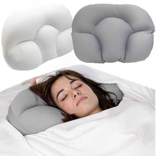 Comfort cloud plush sleep pillow for side and back sleepers