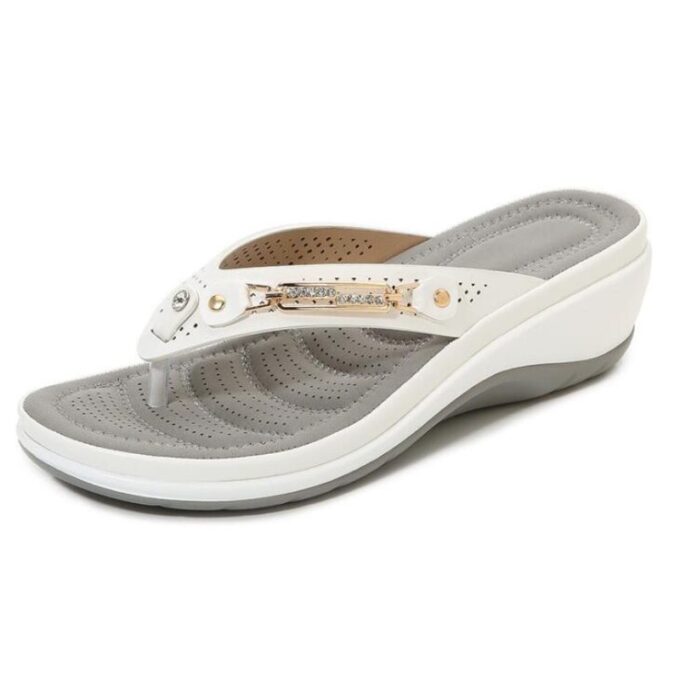 Cushion comfort heel flip-flop sandals for women