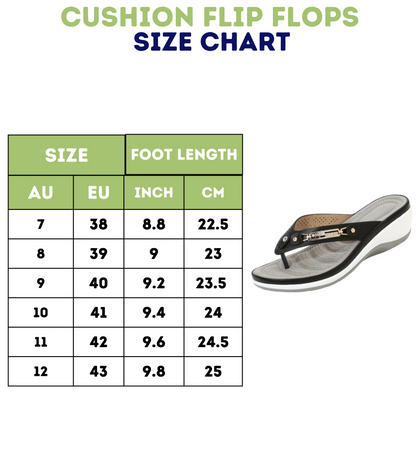Cushion comfort heel flip-flop sandals for women