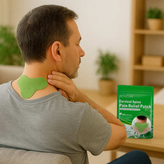 Natural herbal adhesive cervical spine patches for neck