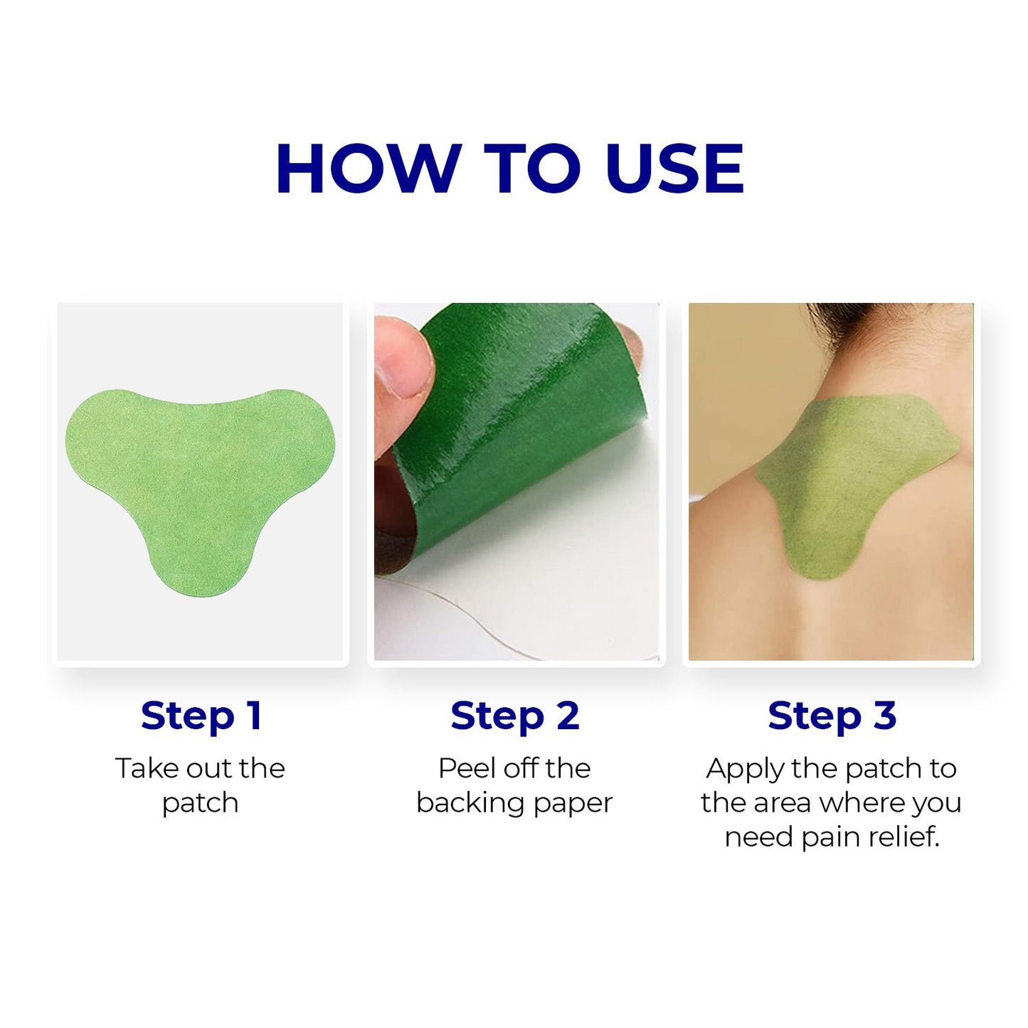 Natural herbal adhesive cervical spine patches for neck
