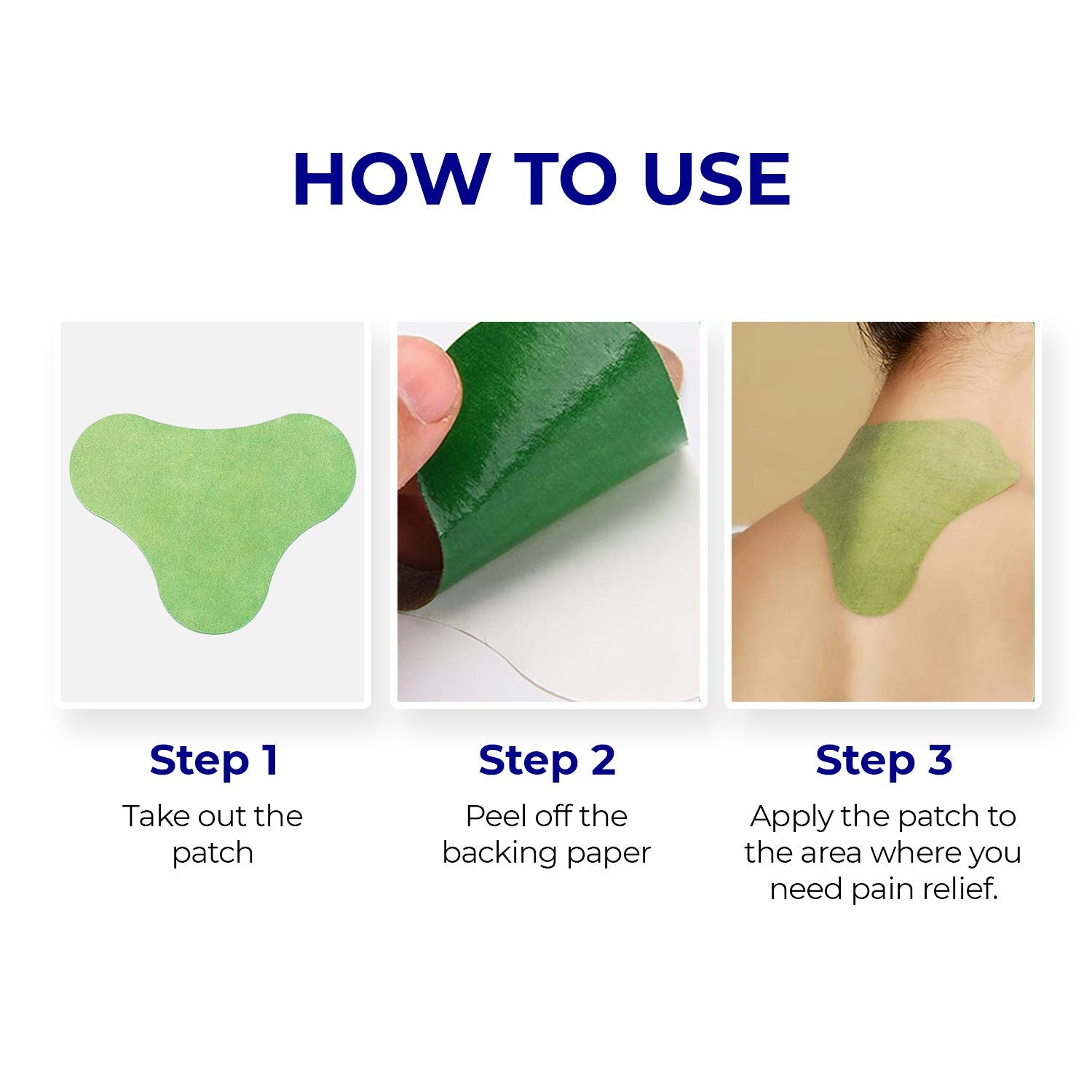 Natural herbal adhesive cervical spine patches for neck