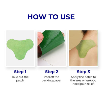 Natural herbal adhesive cervical spine patches for neck
