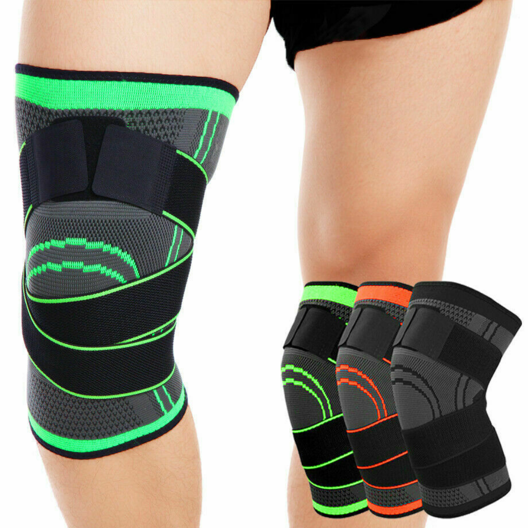 3D-knit knee compression sleeve for arthritis and patellar support
