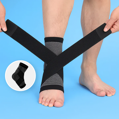 Compression ankle sleeve athletic support