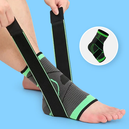 Compression ankle sleeve athletic support