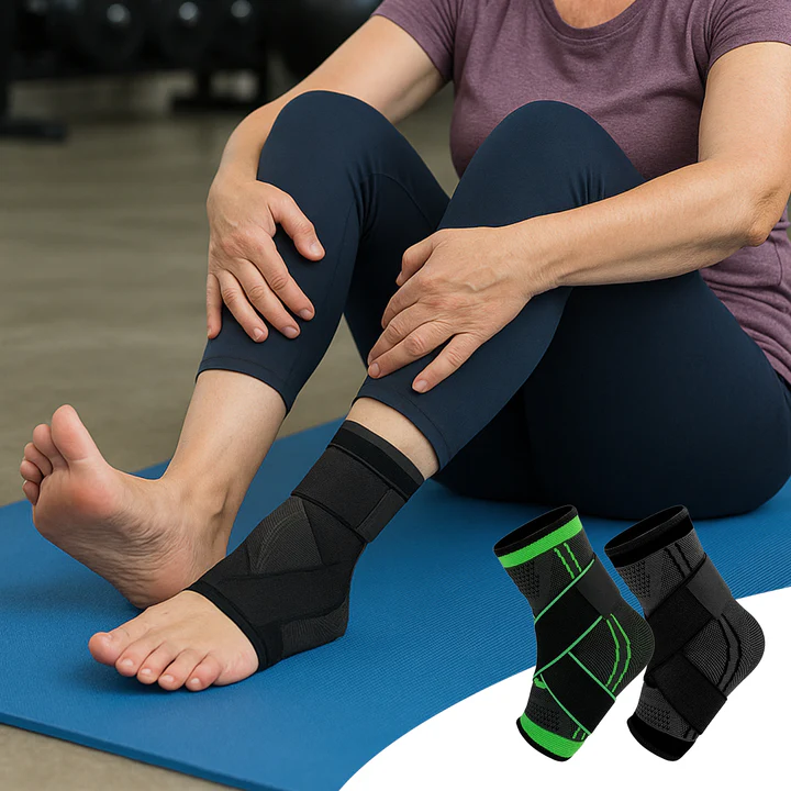 Compression ankle sleeve athletic support