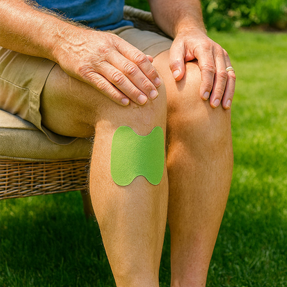 Natural herbal adhesive knee patches for tension and stiffness