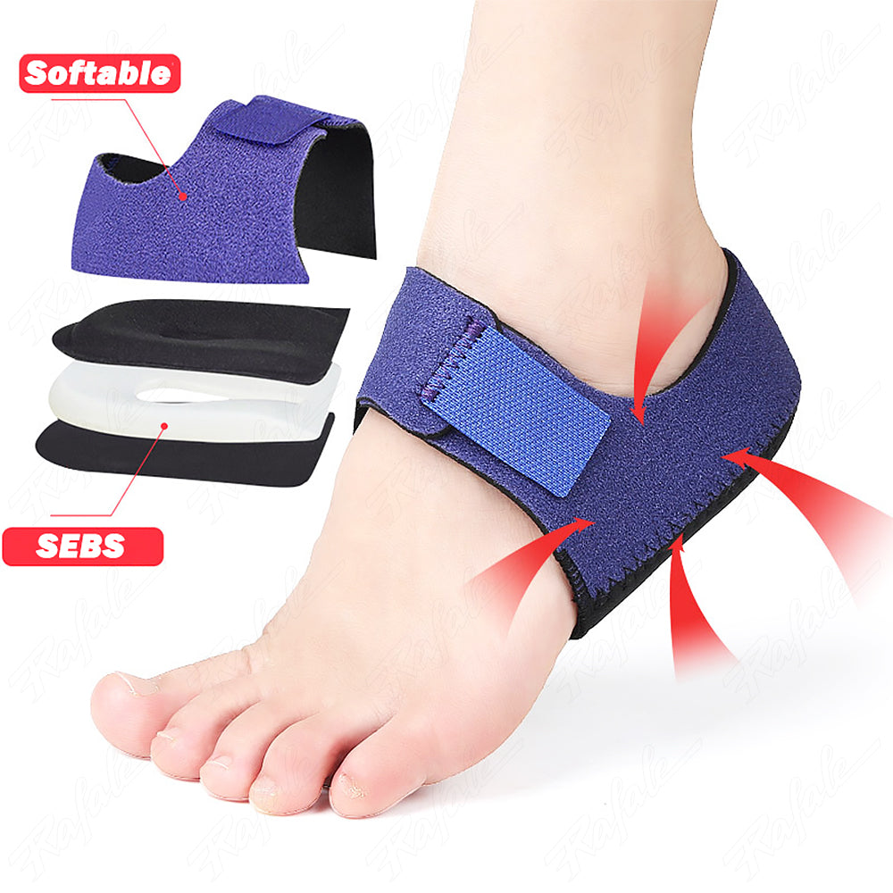 Adjustable cushion heel protector wrap with breathable insert