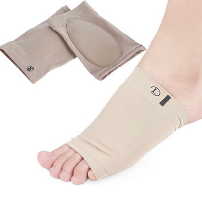 Compression arch support sleeves with gel insole for plantar fasciitis