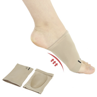Compression arch support sleeves with gel insole for plantar fasciitis