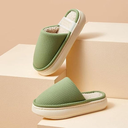 Furry anti-slip indoor and outdoor comfort slippers