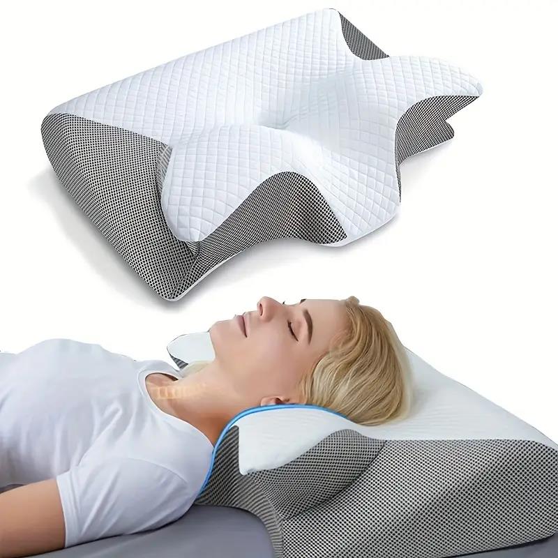 Butterfly memory foam neck pillow with armrests