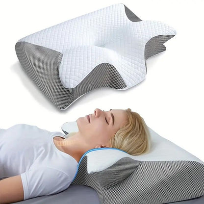 Butterfly memory foam neck pillow with armrests