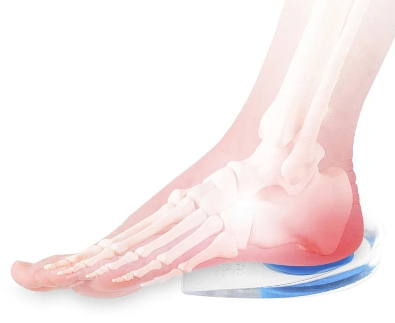 Gel heel cups cushion inserts for plantar fasciitis and heel spur