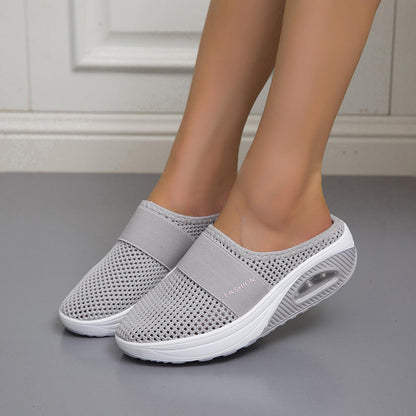 Slip-on air cushion lightweight walking shoes