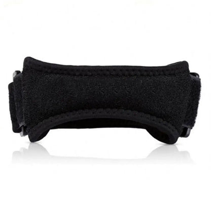 Adjustable patellar tendon knee strap for runner's knee support