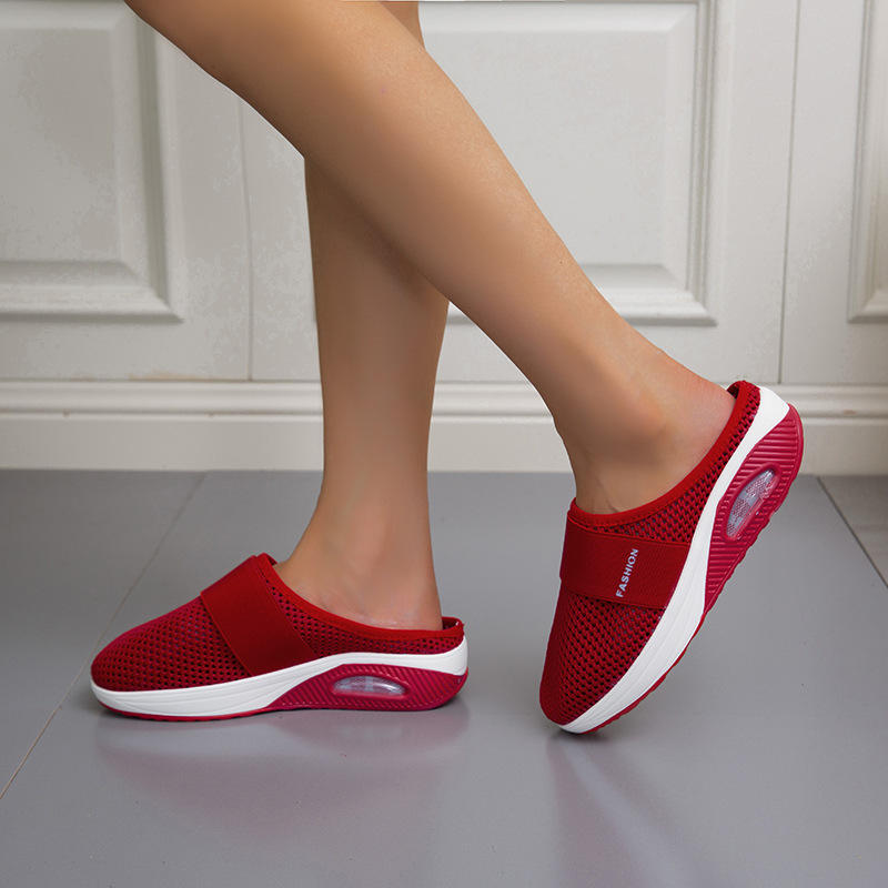 Slip-on air cushion lightweight walking shoes