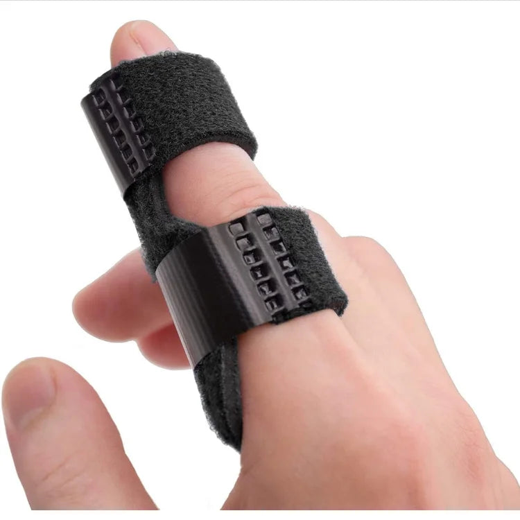 Adjustable trigger finger splint resting brace for tendon recovery