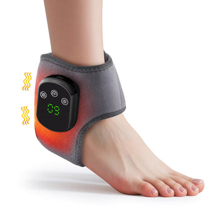 Wireless rechargeable heated foot and ankle wrap