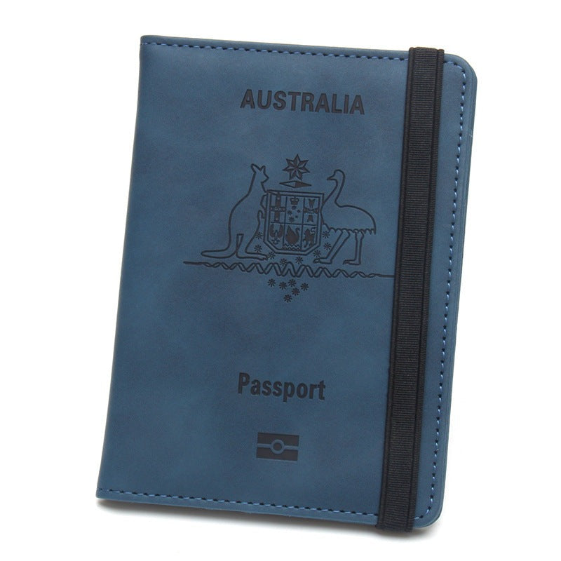 Travel passport wallet organized RFID-blocking document holder