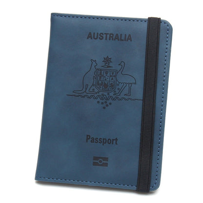 Travel passport wallet organized RFID-blocking document holder