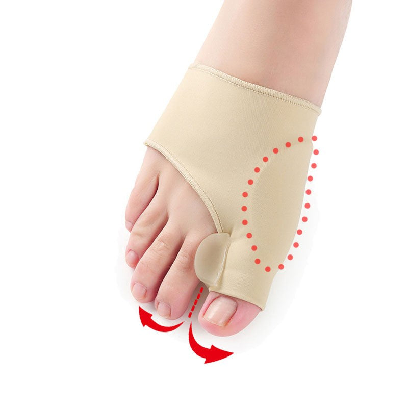 Adjustable bunion corrector toe splint pair for hallux valgus