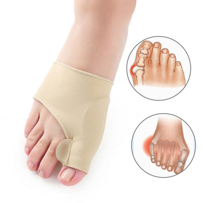 Adjustable bunion corrector toe splint pair for hallux valgus