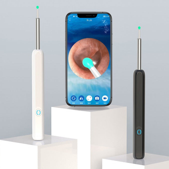 Smart ear wax cleaner with visual camera light and ear pick