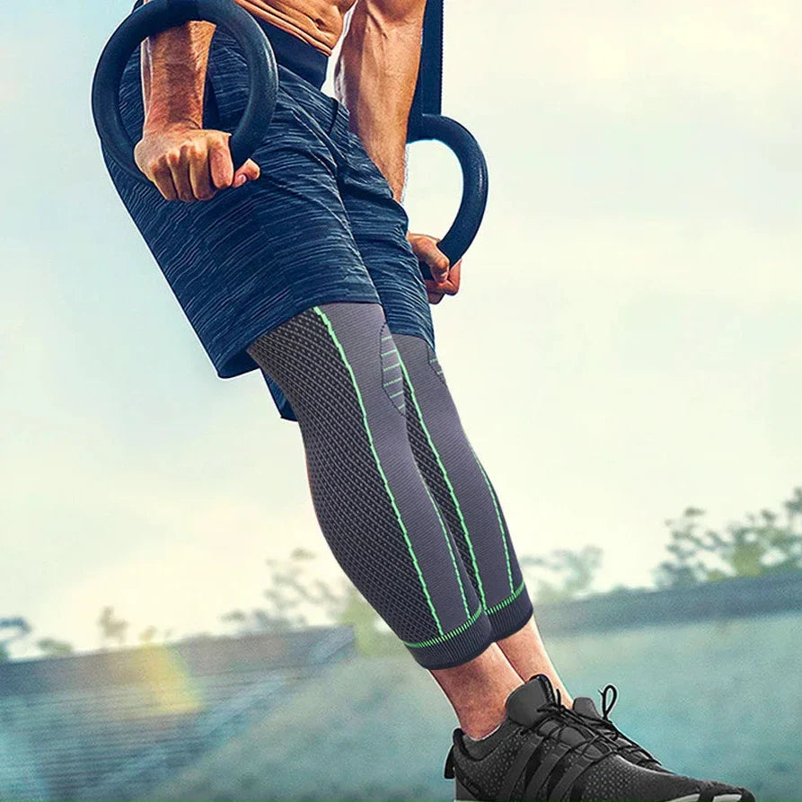Knee support compression sleeve for arthritis and runner's knee