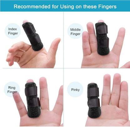 Adjustable trigger finger splint resting brace for tendon recovery
