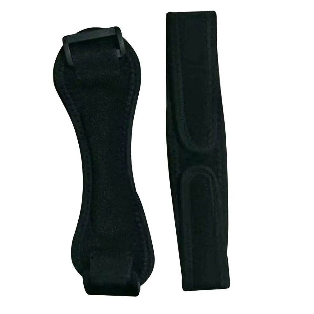 Adjustable patellar tendon knee strap for runner's knee support