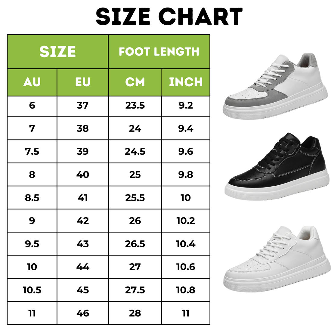 Height-increase elevator shoes with hidden lift