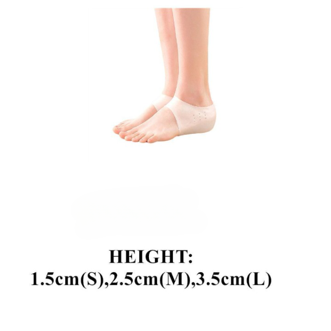 Invisible height-increasing insoles discreet lift inserts