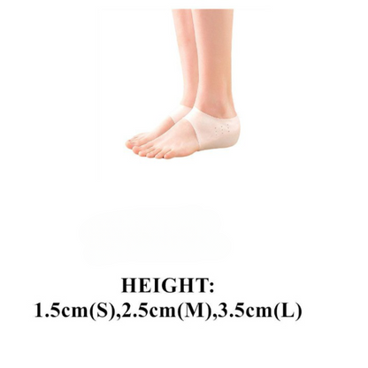 Invisible height-increasing insoles discreet lift inserts