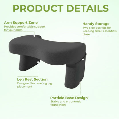 Reading and lap desk backrest pillow for work and gaming