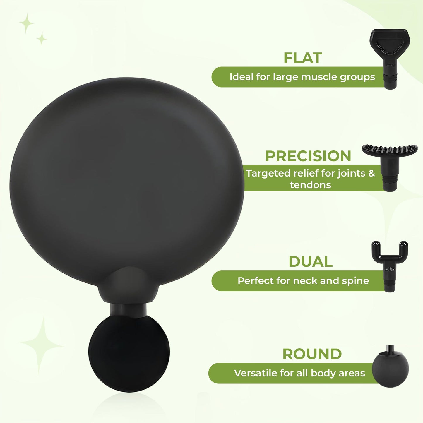 Portable mini quiet percussion deep tissue massage gun