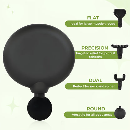 Portable mini quiet percussion deep tissue massage gun