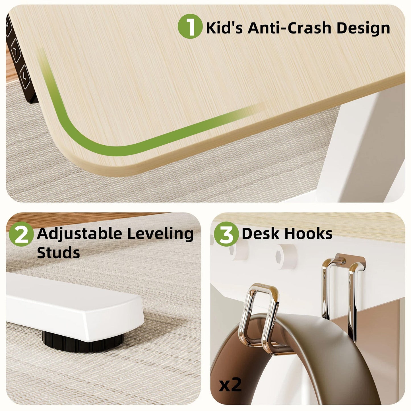 Electric adjustable sit-stand computer standing desk