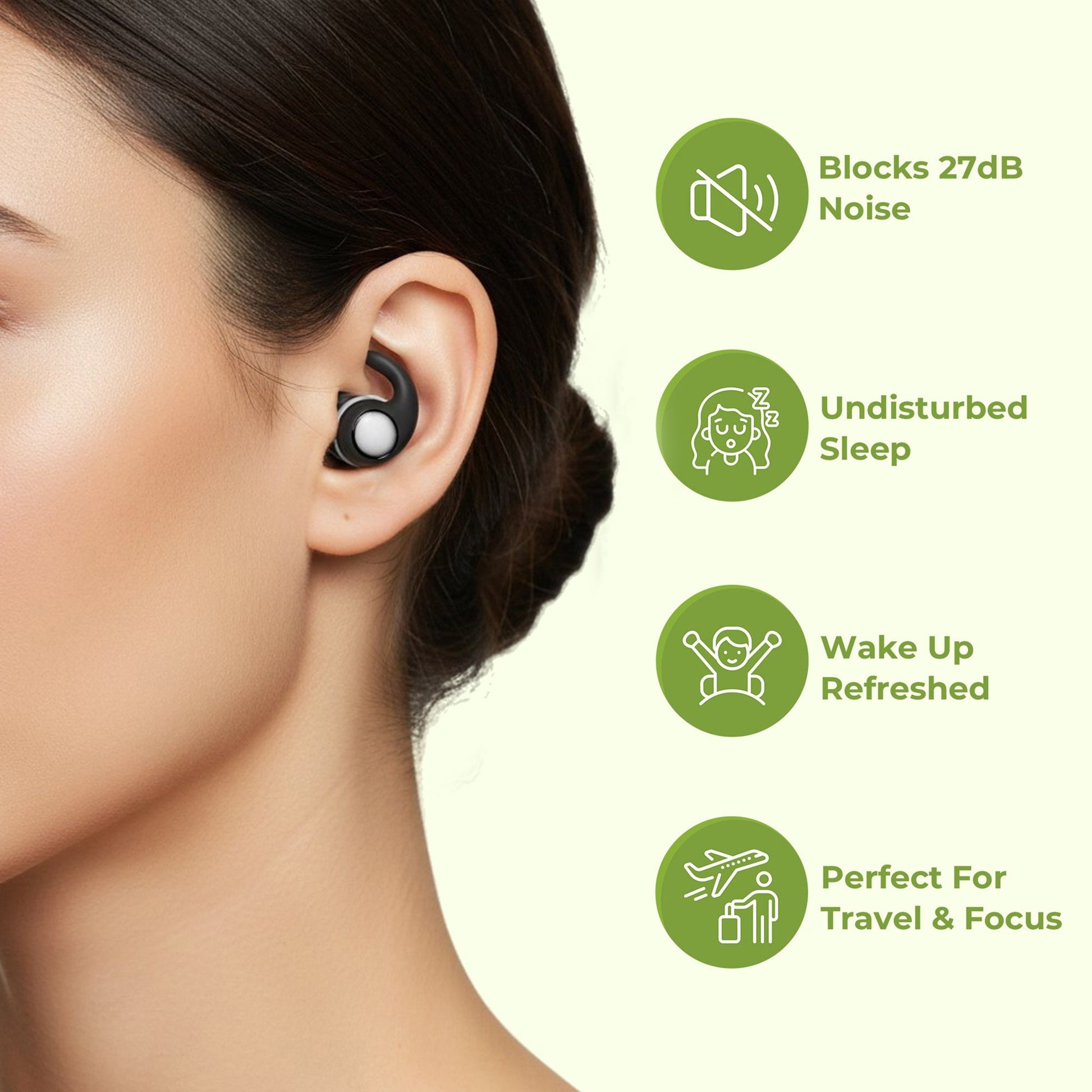 Snoring noise cancellation sleep earplugs