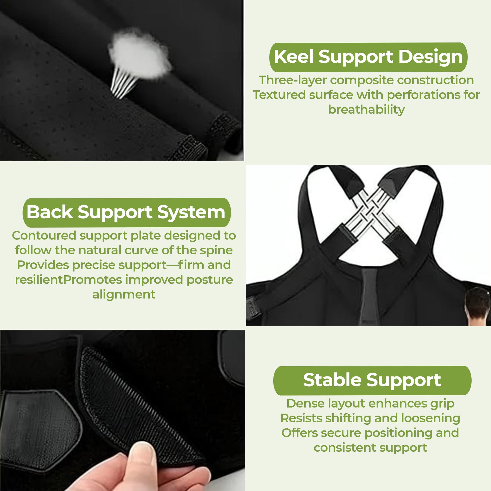 Adjustable posture corrector belt with free massage roller