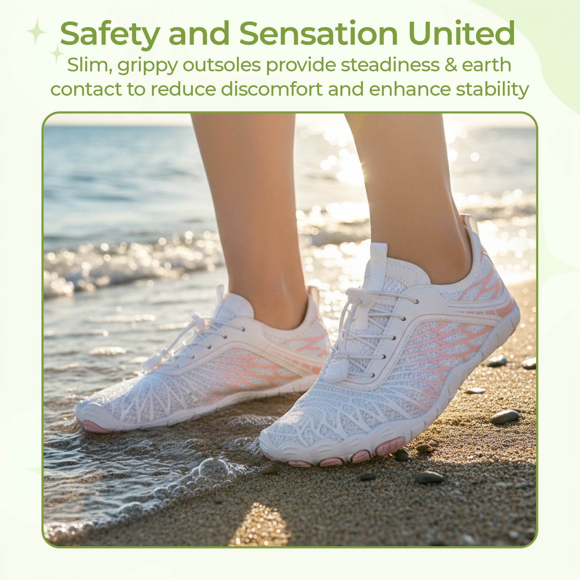 Copper-grounded barefoot shoes natural connection