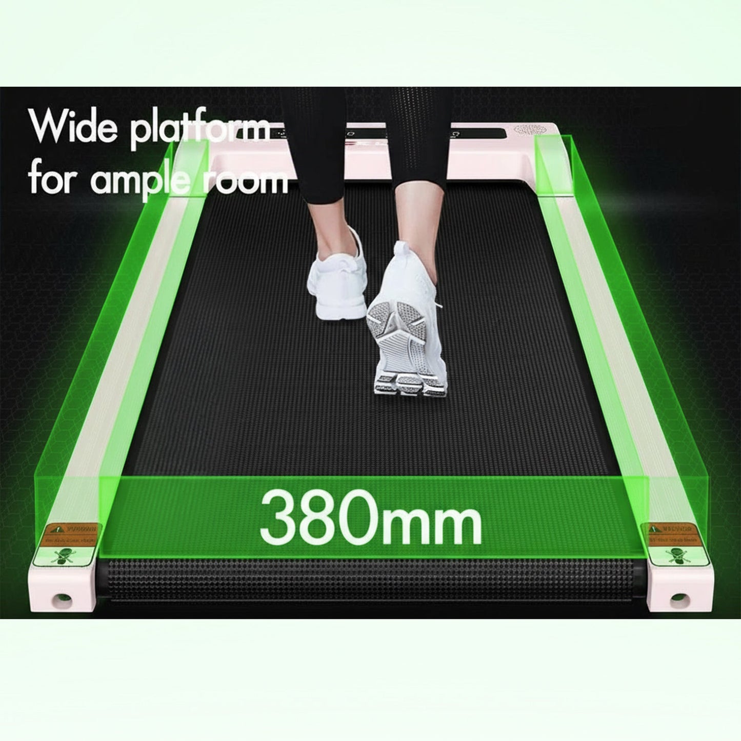 Space-saving electric walking pad treadmill home office