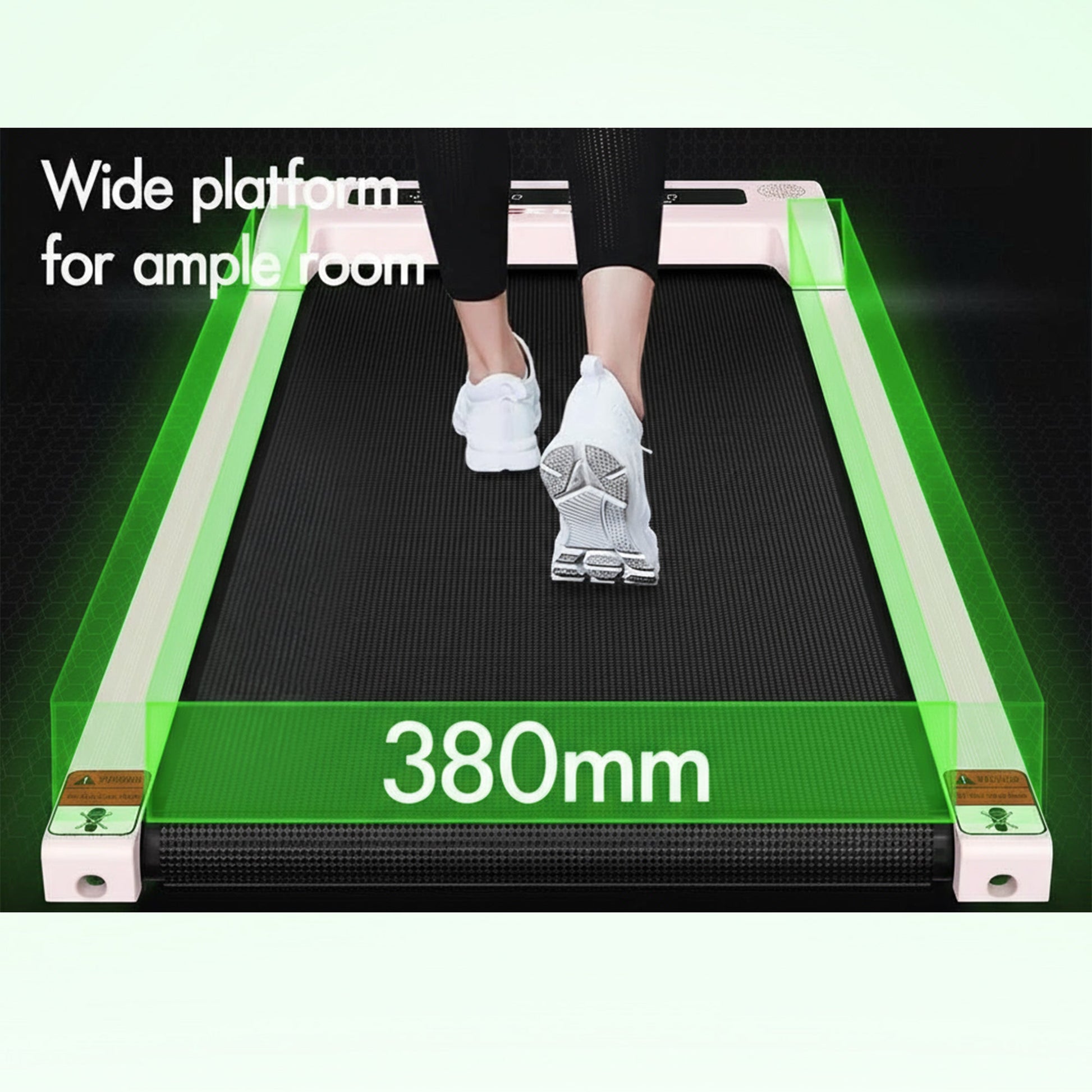 Space-saving electric walking pad treadmill home office