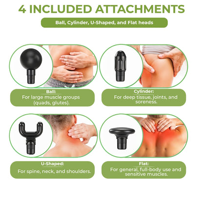 Compact percussion mini massager gun