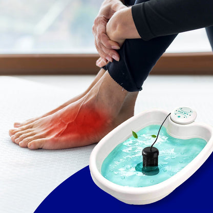 Ionic detox foot spa machine with ionizing array and basin