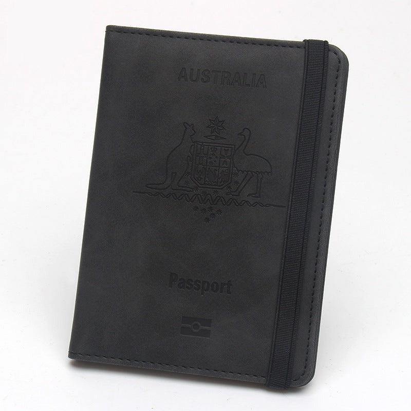 Travel passport wallet organized RFID-blocking document holder