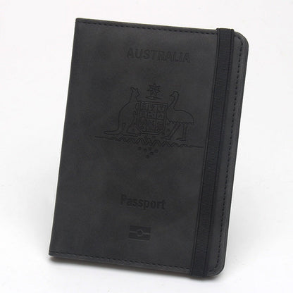 Travel passport wallet organized RFID-blocking document holder