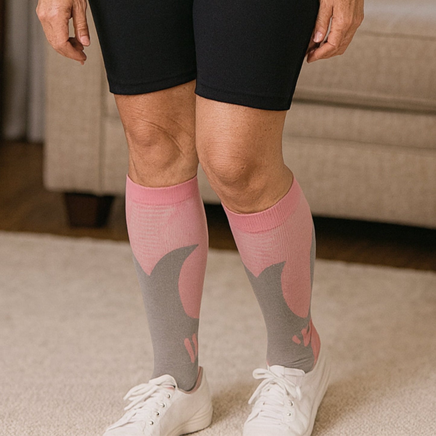 20-30mmHg knee-high compression socks for swelling and leg fatigue